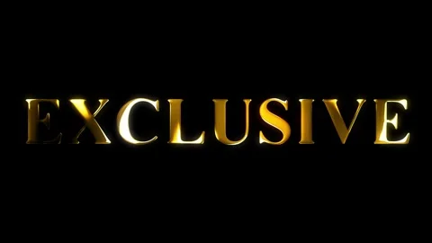 4k exclusive text gold effect animation with black screen Stock Footage 263332476