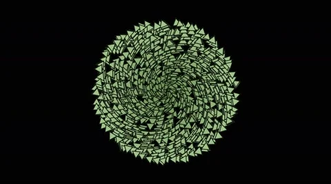 4k Expand circle include many little bubbles blisters triangles. Stock Footage 68850223