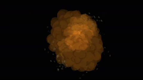 4k Explosion cartoon energy smoke fire,comic war,heat flame swelling background Stock Footage 59765597