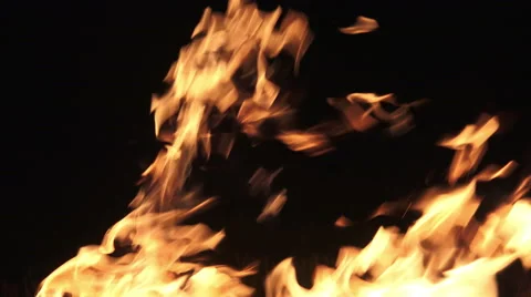 4K Explosion fire LOOP. Alpha matte from black background. UHD stock video Stock Footage 47293713