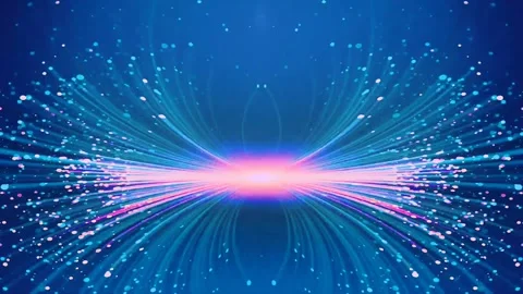 4k explosion of particles bright pink light blue background Stock Footage 260817637