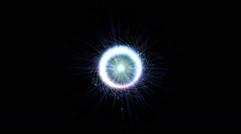 4k Explosion ray light fire flame star radiation particle,spark energy firework Stock Footage 58565628