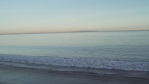 4K EXT DUSK static Malibu view on the ocean Stock Footage 73115500