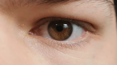 4K - Eye macro closeup macro Stock Footage 47453971