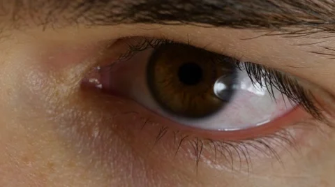 4K - Eye macro far Stock Footage 42136317