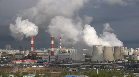 4k factory in the city Stock Footage 37816341