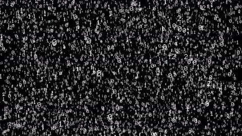 4k Falling Binary Numbers Background Vidéo 125255669
