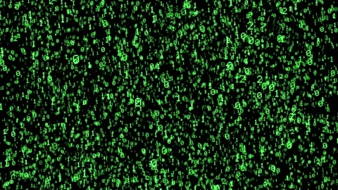 4k Falling Green Binary Numbers Background 스톡 동영상 125256499