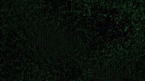 4K Falling Green Digital Rain of Numbers and Code Streams on Dark Backgroun.. Stock Footage 333197703