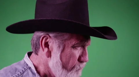 4K Farmer side-profile looking up Stock Footage 45733295