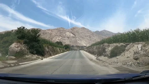 4k fast camera point of view traveling on a road in the Peruvian highlands Stock-Footage 144355030