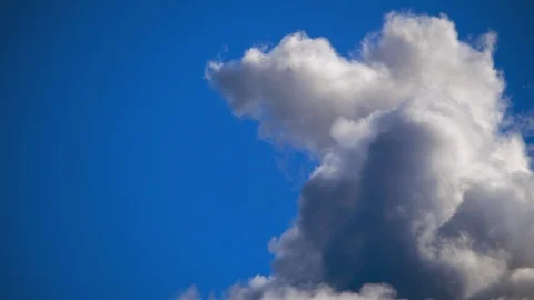 4K - Fast motion of a rain clouds. Close-up Stock Footage 119342125