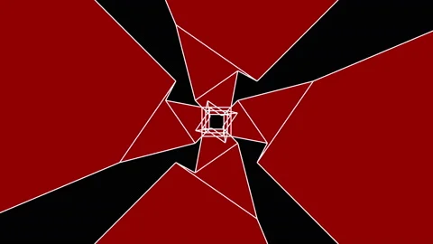 4k Fast movement in the digital tunnel,abstract technology tunnel,fly through d Stock Footage 87809183