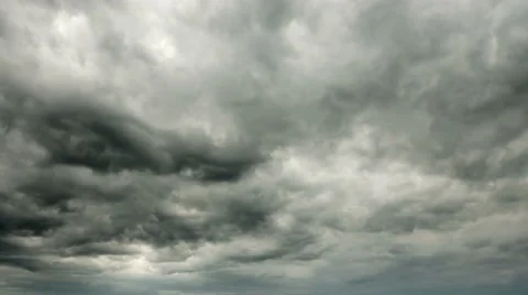 4k, fast-moving storm clouds , timelapse 1 스톡 동영상 64354518