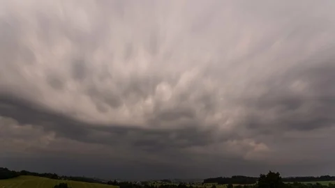 4K Fast moving storm Stock Footage 125966468