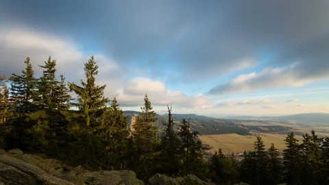 4K Fast moving summer clouds Stock Footage 126008085