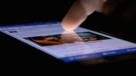 4k fast scroll social network smart phone, smartphone, iphone, close up UHD Stock Footage 46994629