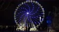 4k Ferris Wheel with great illumination at Christmas fair 4k or 4k+ Resolution