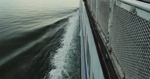 4K -  On a ferry between Vancouver and Victoria Video stock 52373239