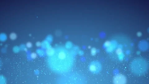 4k Festive blue motion background. Bokeh lights. Floating glitters. Stock Footage 115737035
