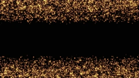 4K Festive motion background. Gold particles. Xmas lights Stock Footage 139605274