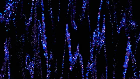 4k Festive multicolored motion background. Bokeh blue and violet lights Stock Footage 116421275