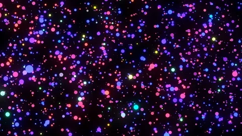 4k Festive multicolored motion background. Bokeh blue and purple lights Stock Footage 116421332