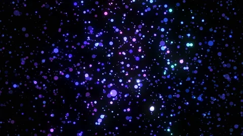 4k Festive multicolored motion background. Bokeh violet lights Stock Footage 116421450