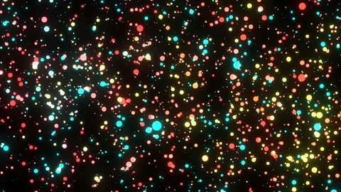 4k Festive multicolored motion background. Bokeh lights Stock Footage 116421464