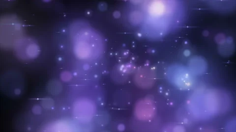 4k Festive purple motion background. Bokeh lights. Floating violet glitters Video stock 115737055