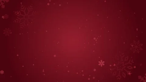 4K Festive Red Background with Snowflakes | Loopable Holiday Animation Stock Footage 279141168