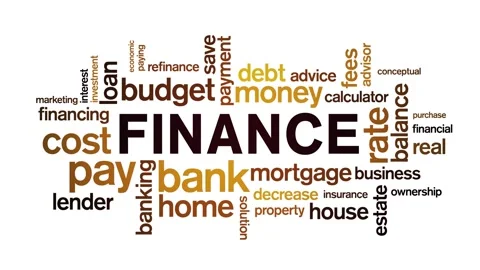 4k Finance Animated Tag Word Cloud,Text Design Animation typography loop. Stock Footage 137631253