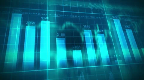 4k Financial Data Animation. Stock Footage 54624364