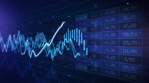 4K Financial Market Data Dashboard Stock Tracking Analytics Interface Stock Footage 339269786