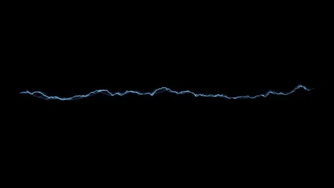4K Fine Thread Electric Lightning Arc Overlay on Black Screen 库存影片 340596113