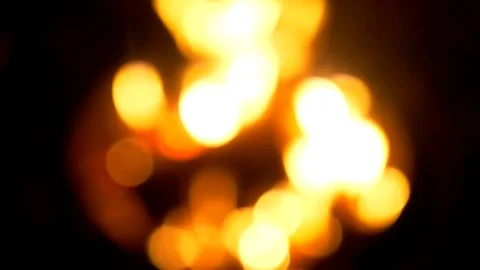 4K Fire Bokeh Background, Slow Motion Abstract Light Shapes Stock Footage 78643891