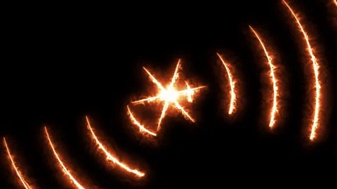 4k Fire Grid With Polar Coordinates Background Stock Footage 94570540