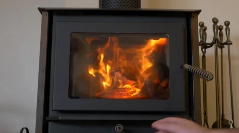 4k Fire Place Adjustment 库存影片 40301095