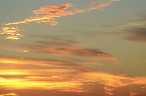 4K FireSky plane trail Stock Footage 45518715