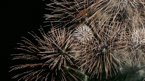 4K Firework display Stock Footage 91181195