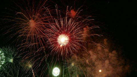4K Firework display Stock-Footage 91184368