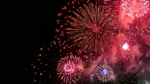 4K Firework display Stock Footage 91906163