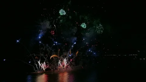 4K Firework display Video stock 91909984