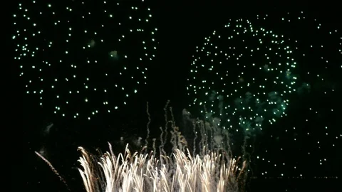 4K Firework display Stock Footage 91911608
