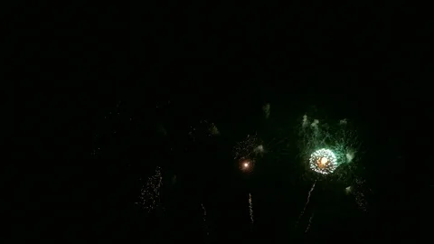 4K Firework display Stock Footage 92185621
