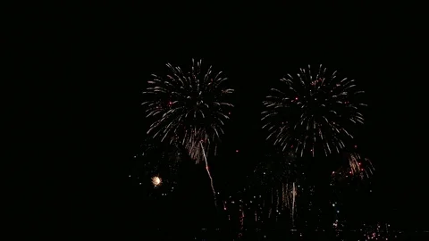 4K Firework display Stock Footage 93865989