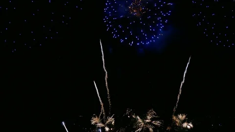 4K Firework display Stock Footage 94200775