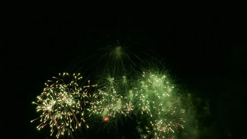 4K Firework display Stock Footage 95404225