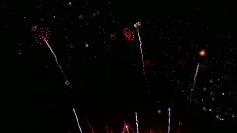 4K Firework display Stock Footage 95416016