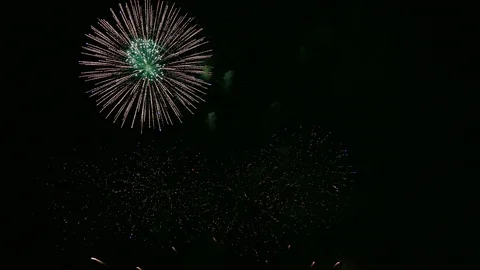 4K Firework display Stock Footage 96756885